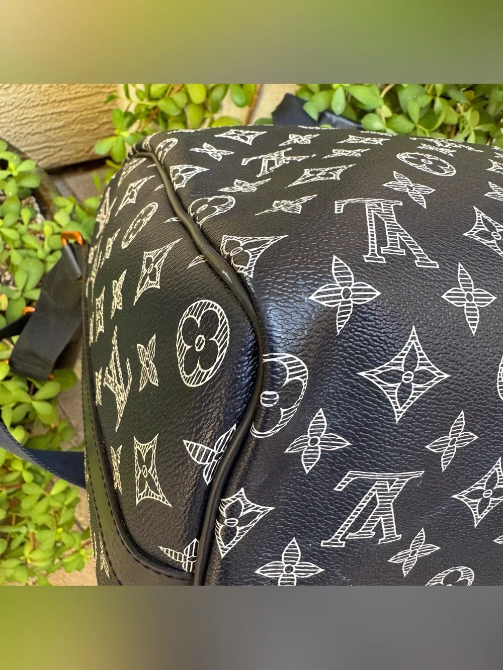Louis Vuitton Monogram Ink Upside Down Speedy Bandouliere 40